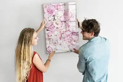 Lavagna magnetica cancellabile a secco modello Rose