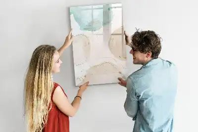 Lavagna magnetica cancellabile a secco motivo macchie pastello