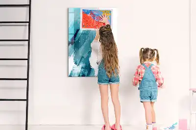 Lavagna magnetica cancellabile a secco pittura