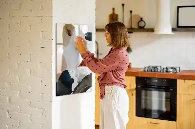 Lavagna magnetica cancellabile a secco con stampa artistica astratta ad acquerello