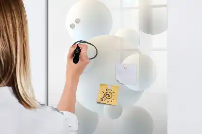 Lavagna magnetica cancellabile a secco con design astratto a sfera