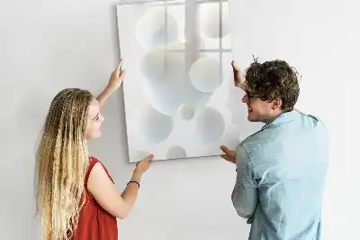 Lavagna magnetica cancellabile a secco con design astratto a sfera