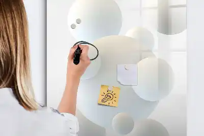 Lavagna magnetica cancellabile a secco con design astratto a sfera
