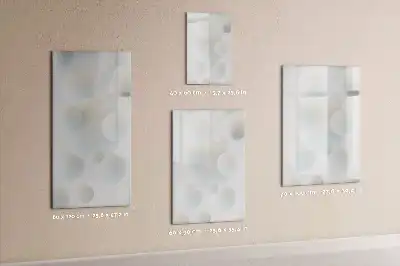 Lavagna magnetica cancellabile a secco con design astratto a sfera