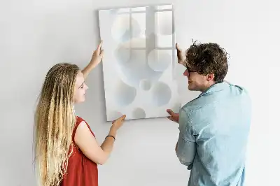 Lavagna magnetica cancellabile a secco con design astratto a sfera