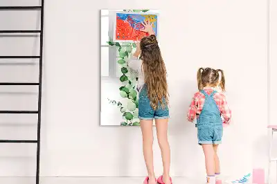 Lavagna magnetica cancellabile a secco decorazione a forma di foglie di canna