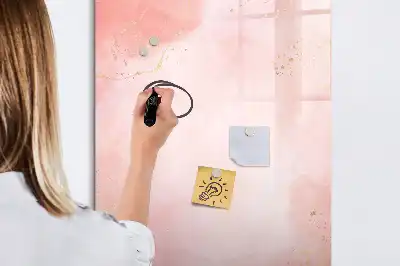 Lavagna magnetica cancellabile a secco color marmo rosa