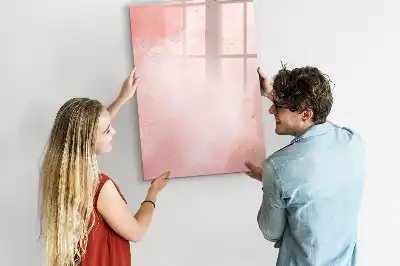 Lavagna magnetica cancellabile a secco color marmo rosa