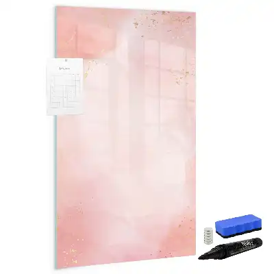 Lavagna magnetica cancellabile a secco color marmo rosa