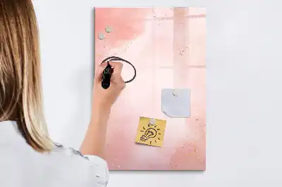 Lavagna magnetica cancellabile a secco color marmo rosa