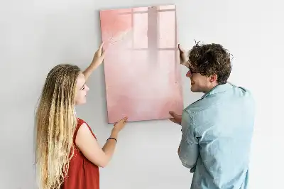 Lavagna magnetica cancellabile a secco color marmo rosa