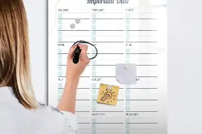 Lavagna magnetica cancellabile a secco modello Date importanti