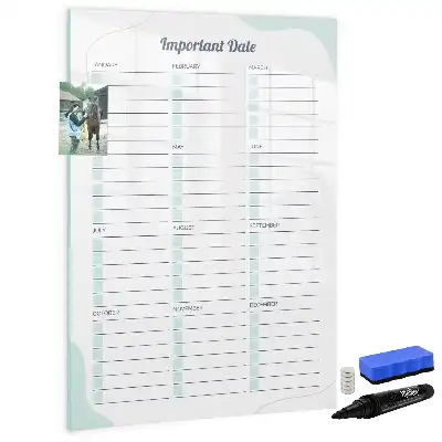 Lavagna magnetica cancellabile a secco modello Date importanti