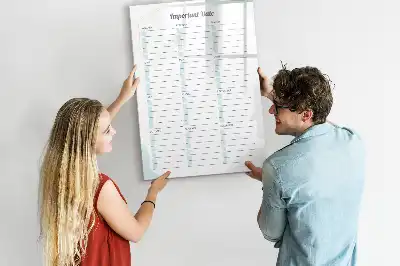 Lavagna magnetica cancellabile a secco modello Date importanti