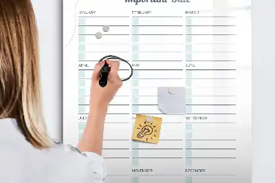 Lavagna magnetica cancellabile a secco modello Date importanti