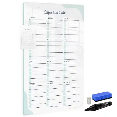 Lavagna magnetica cancellabile a secco modello Date importanti