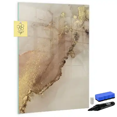 Lavagna magnetica cancellabile a secco effetto marmo scintillante