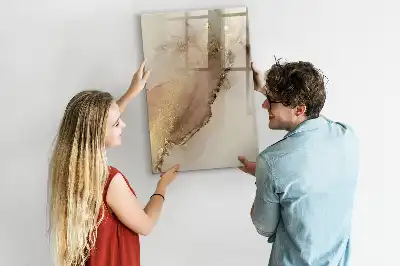 Lavagna magnetica cancellabile a secco effetto marmo scintillante