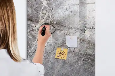 Lavagna magnetica cancellabile a secco effetto marmo scuro