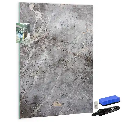 Lavagna magnetica cancellabile a secco effetto marmo scuro