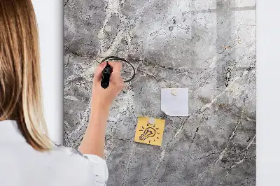 Lavagna magnetica cancellabile a secco effetto marmo scuro