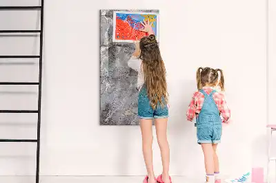 Lavagna magnetica cancellabile a secco effetto marmo scuro