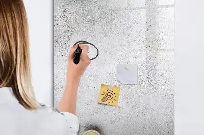 Lavagna magnetica cancellabile a secco modello Cemento e olive