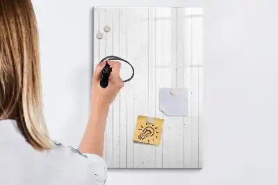 Lavagna magnetica cancellabile a secco in legno naturale