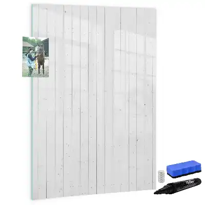 Lavagna magnetica cancellabile a secco in legno naturale