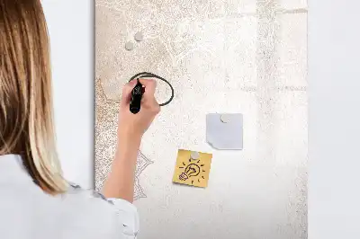 Lavagna magnetica cancellabile a secco motivo mandala
