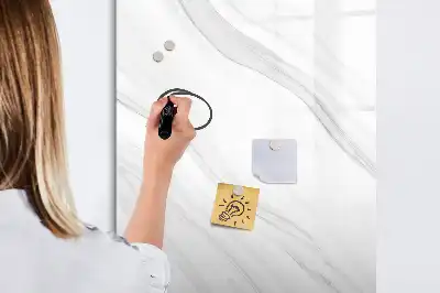 Lavagna magnetica cancellabile a secco con motivo onde di marmo