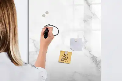 Lavagna magnetica cancellabile a secco effetto marmo