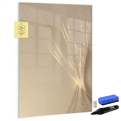 Lavagna magnetica cancellabile a secco motivo luce astratta