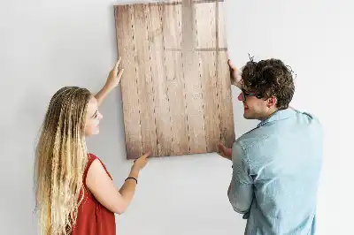 Lavagna magnetica cancellabile a secco con cornice in legno chiaro