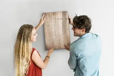 Lavagna magnetica cancellabile a secco con cornice in legno chiaro