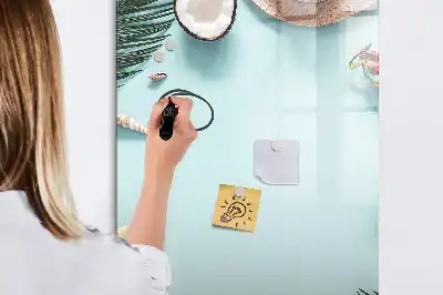 Lavagna magnetica cancellabile a secco modello composizione estiva