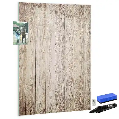 Lavagna magnetica cancellabile a secco con cornice in legno