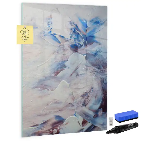 Lavagna magnetica cancellabile a secco con stampa artistica astratta
