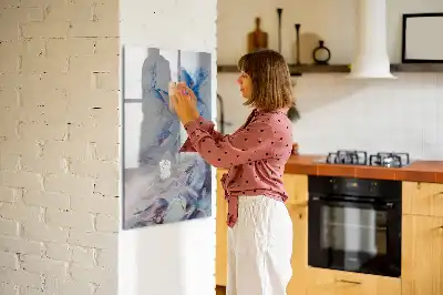 Lavagna magnetica cancellabile a secco con stampa artistica astratta