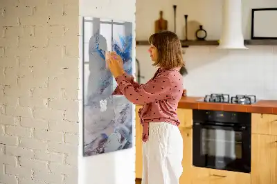 Lavagna magnetica cancellabile a secco con stampa artistica astratta