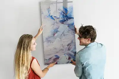 Lavagna magnetica cancellabile a secco con stampa artistica astratta