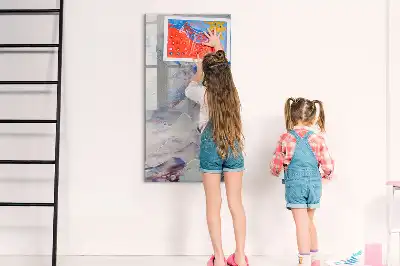 Lavagna magnetica cancellabile a secco con stampa artistica astratta