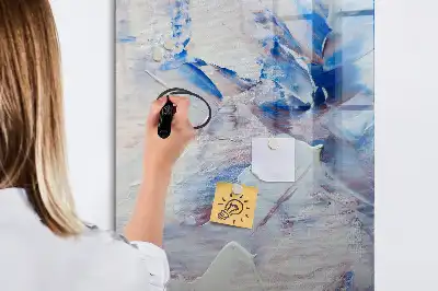 Lavagna magnetica cancellabile a secco con stampa artistica astratta