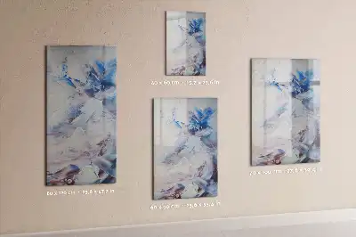 Lavagna magnetica cancellabile a secco con stampa artistica astratta