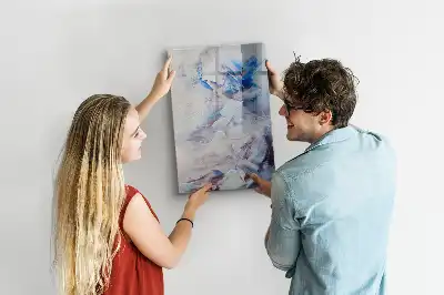 Lavagna magnetica cancellabile a secco con stampa artistica astratta