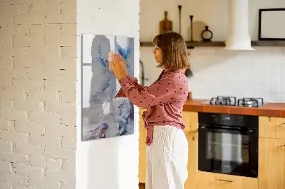 Lavagna magnetica cancellabile a secco con stampa artistica astratta