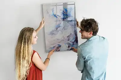 Lavagna magnetica cancellabile a secco con stampa artistica astratta