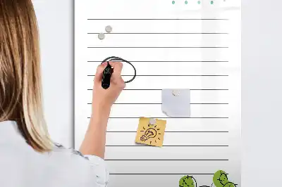 Lavagna magnetica cancellabile a secco con lista delle cose da fare
