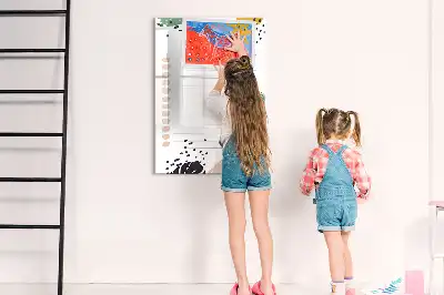 Lavagna magnetica cancellabile a secco con design lista delle cose da fare
