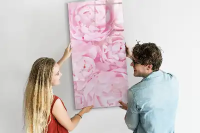 Lavagna magnetica cancellabile a secco decorazione con fiori estivi